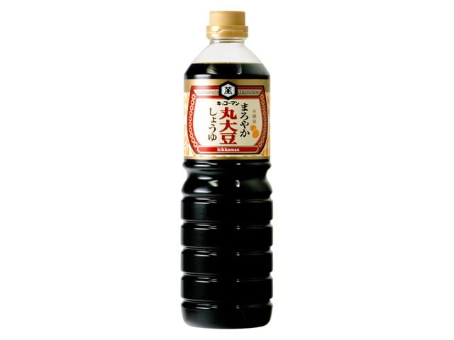 キッコーマンまろやか丸大豆しょうゆ1L※軽（ご注文単位6個）【直送品】