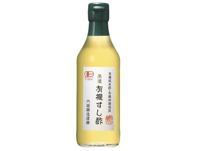 内堀醸造美濃有機すし酢瓶360ml※軽(ご注文単位6個)【直送品】
