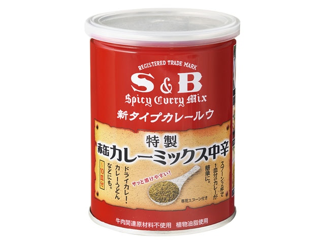 S&Bエスビー赤缶カレーミックス200g※軽(ご注文単位4個)【直送品】