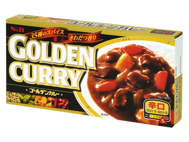 >S&Bエスビーゴールデンカレー辛口198g※軽(ご注文単位10個)【直送品】