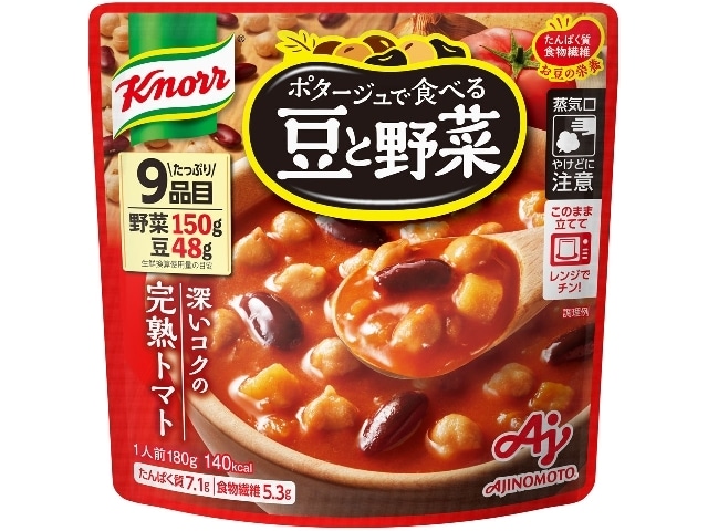 クノールポタージュ豆と野菜完熟トマト180g※軽(ご注文単位7個)【直送品】