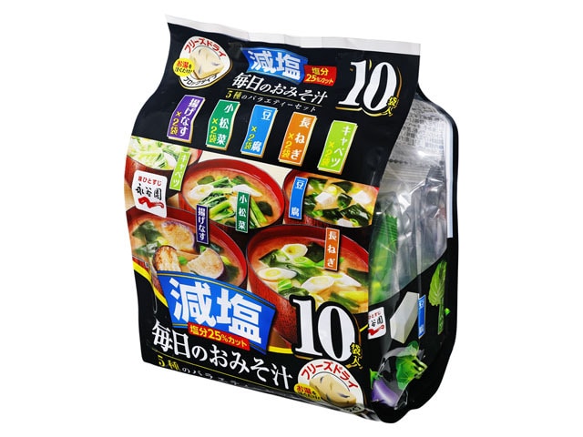 永谷園毎日のおみそ汁5種セット減塩51g※軽(ご注文単位4個)【直送品】