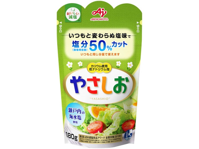 味の素健康塩やさしお袋180g※軽(ご注文単位40個)【直送品】
