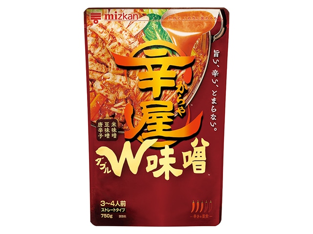 ミツカン辛屋W味噌鍋つゆ750g※軽(ご注文単位12個)【直送品】