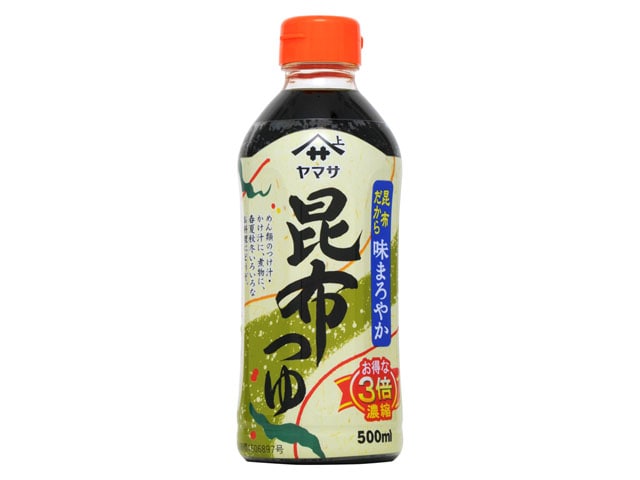 ヤマサ昆布つゆペット500ml※軽(ご注文単位12個)【直送品】