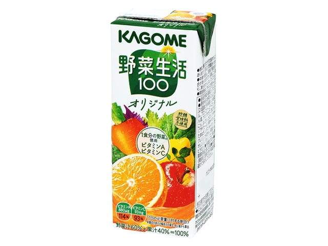 カゴメ野菜生活100オリジナル紙200ml※軽（ご注文単位12個）【直送品】