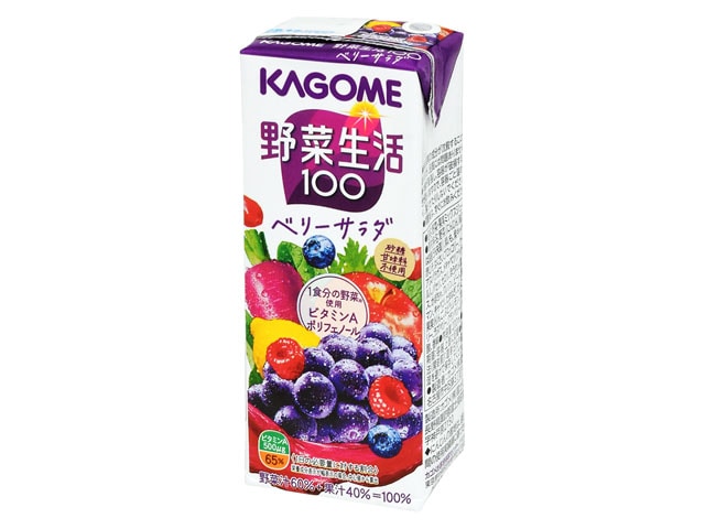 カゴメ野菜生活100ベリーサラダ200ml※軽（ご注文単位12個）【直送品】