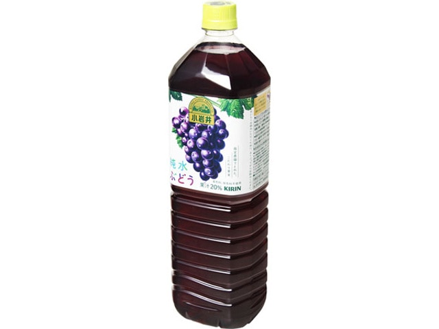 キリン小岩井純水ぶどうペット1.5L※軽（ご注文単位8個）【直送品】