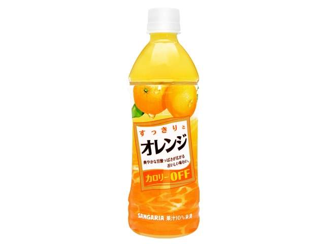 サンガリアすっきりとオレンジペット500ml※軽（ご注文単位24個）【直送品】