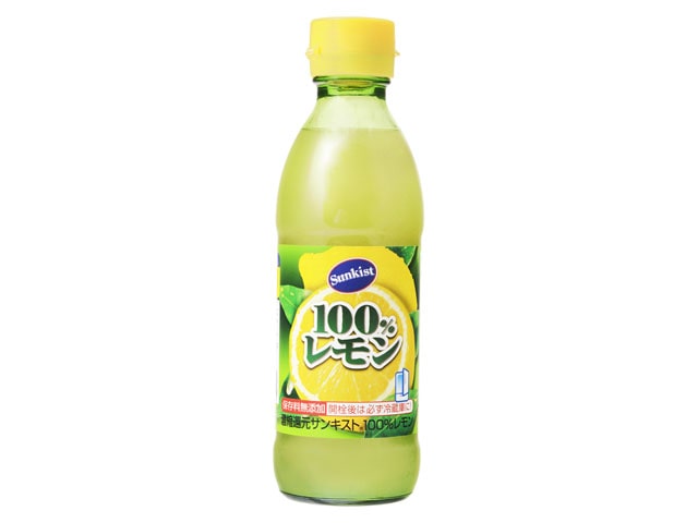 サンキスト100％レモン瓶300ml※軽（ご注文単位6個）【直送品】
