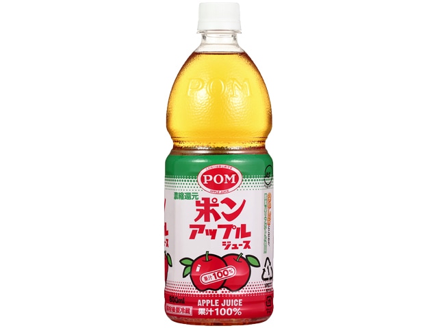 POMアップルジュースペット800ml※軽（ご注文単位6個）【直送品】