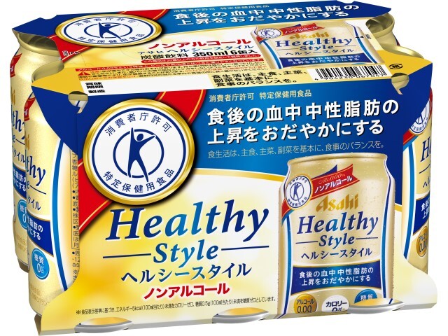 アサヒヘルシースタイル6缶350ml※軽（ご注文単位4個）【直送品】