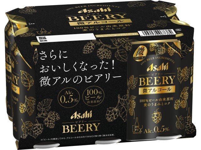 アサヒビアリー6缶パック350ml ※軽（ご注文単位4個）【直送品】