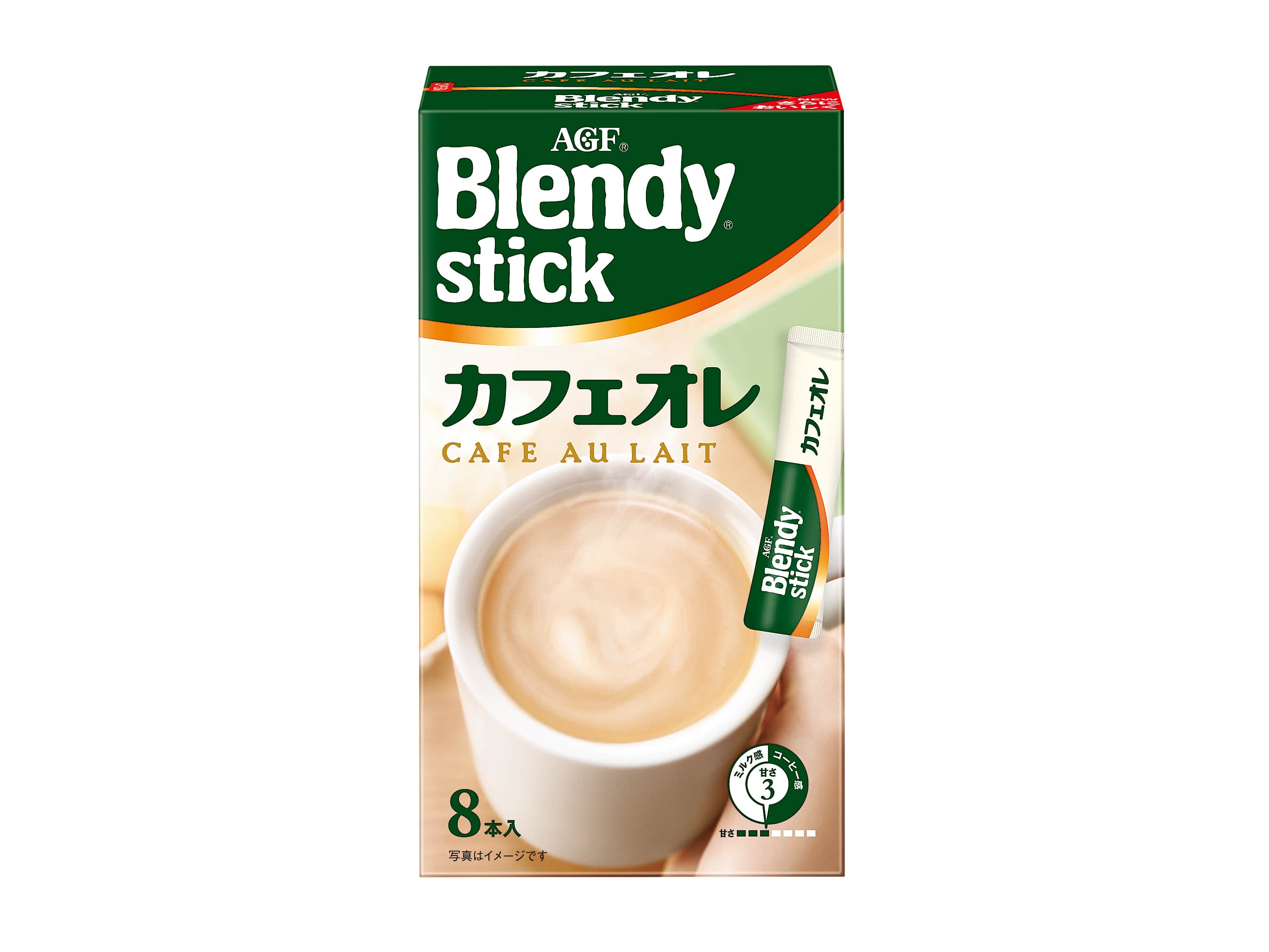 AGFブレンディスティックカフェオレ8本※軽(ご注文単位6個)【直送品】