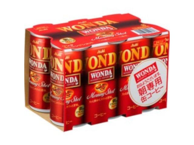 アサヒワンダモーニングショット6缶185g※軽（ご注文単位5個）【直送品】