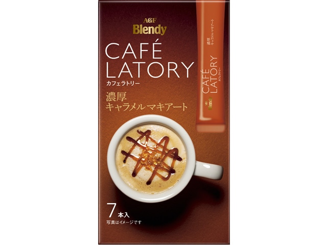 AGFカフェラトリースティックキャラメル7本※軽(ご注文単位6個)【直送品】