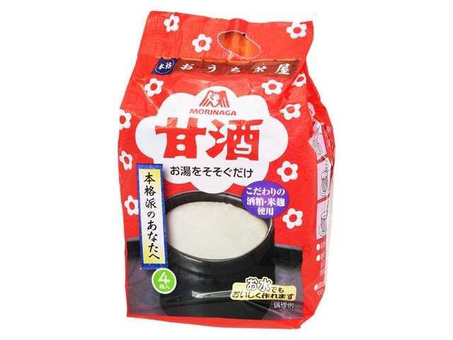 森永製菓甘酒4袋※軽（ご注文単位10個）【直送品】