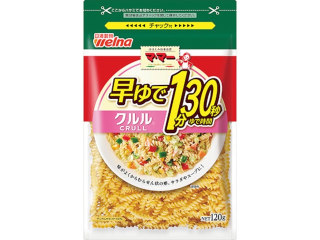 ママー早ゆで1分30秒クルル120g※軽（ご注文単位12個）【直送品】