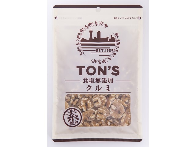 東洋ナッツ食品食塩無添加クルミ105g※軽(ご注文単位10個)【直送品】