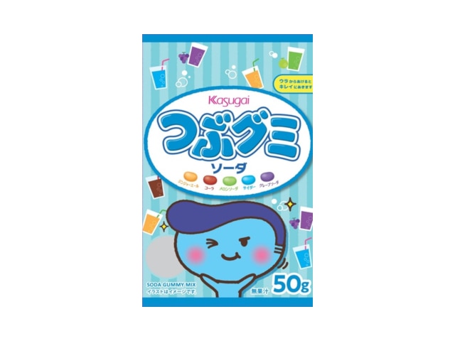 春日井つぶグミソーダ50g※軽(ご注文単位6個)【直送品】