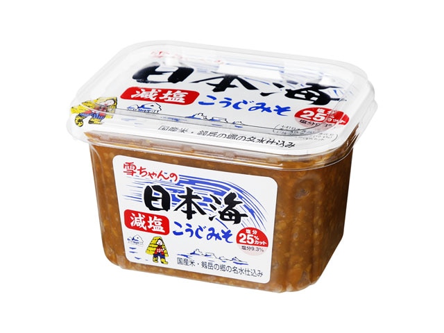 日本海味噌醤油雪ちゃん減塩こうじみそカップ500g※軽(ご注文単位8個)【直送品】