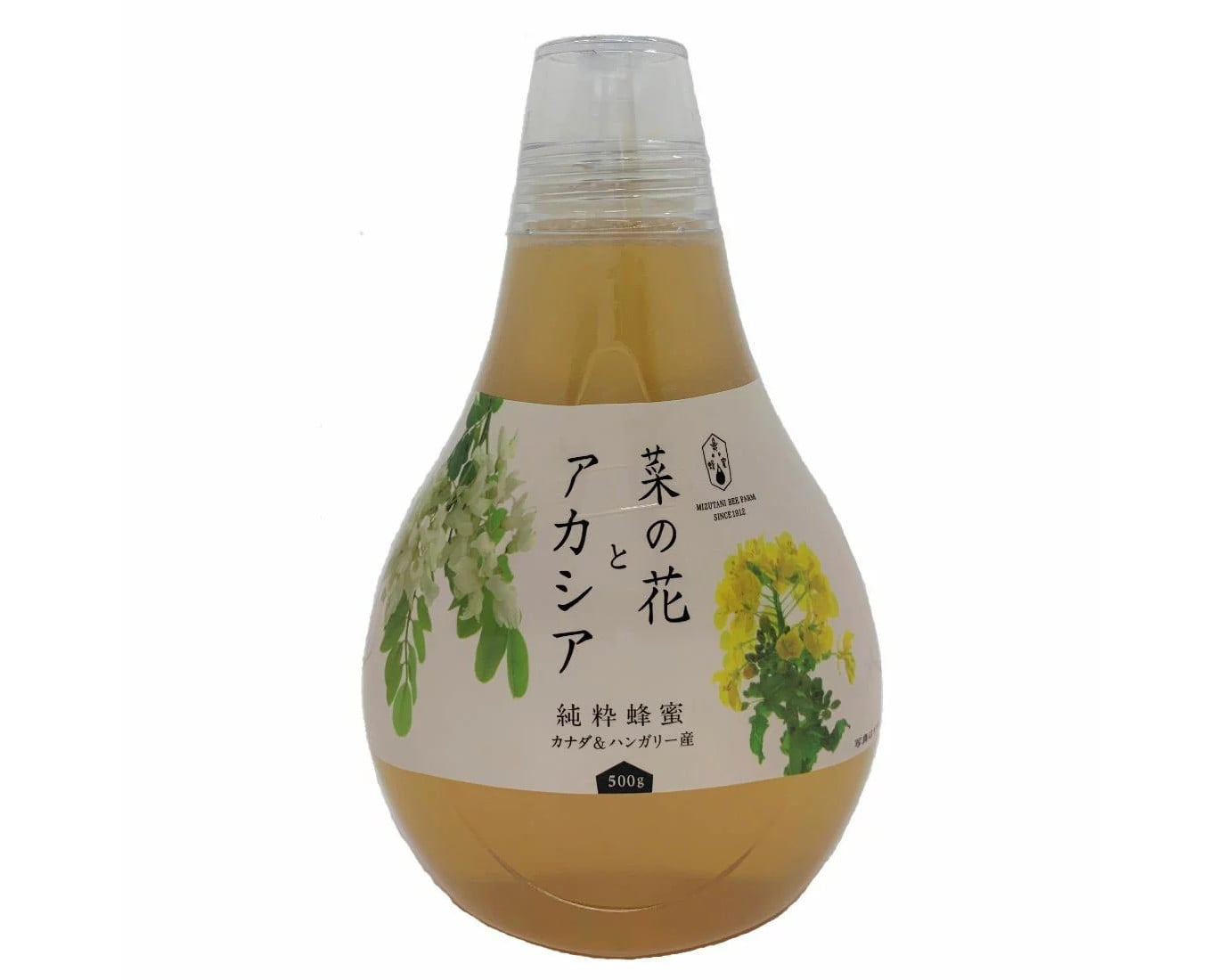 水谷養蜂園カナダ&ハンガリー産はちみつ500g※軽(ご注文単位10個)【直送品】