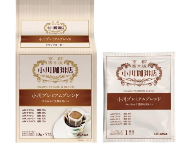 小川珈琲プレミアムブレンドドリップコーヒー70g※軽(ご注文単位6個)【直送品】