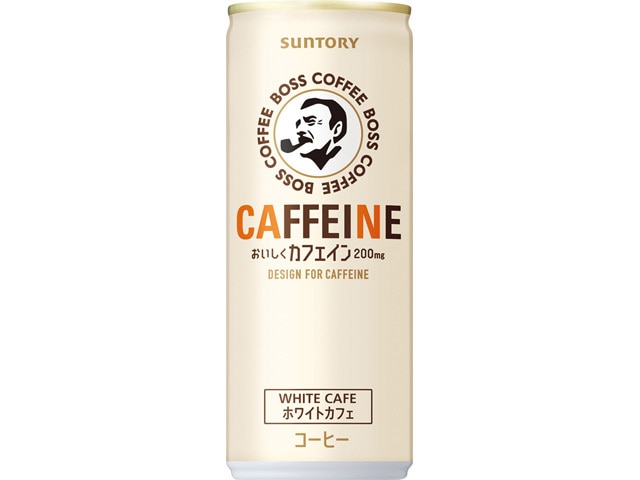 サントリーボスカフェインホワイトカフェ缶245g※軽（ご注文単位30個）【直送品】