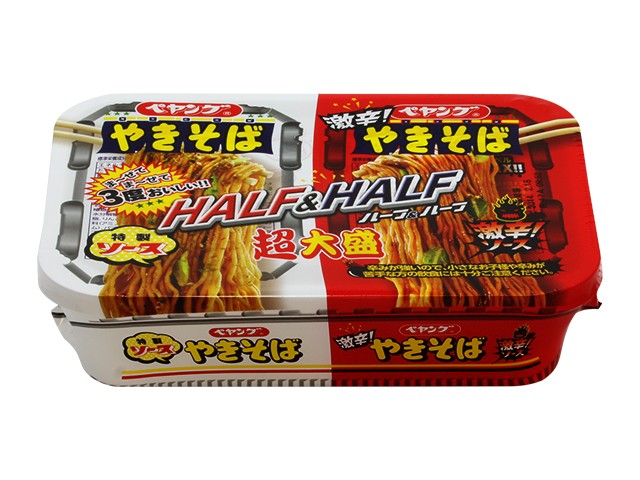 ペヤングソースやきそば超大盛ハーフ&激辛235g※軽(ご注文単位12個)【直送品】