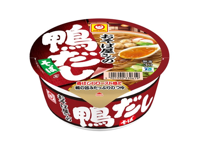 マルちゃんおそば屋さんの鴨だしそばカップ98g※軽(ご注文単位12個)【直送品】