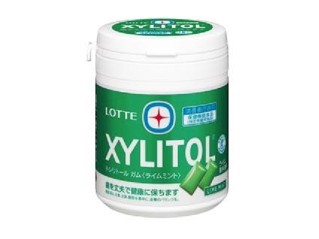 ロッテキシリトールガムライムミントファミリーボトル※軽(ご注文単位6個)【直送品】