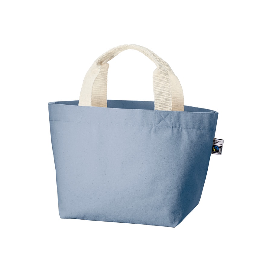 MARKLESS STYLE フェアトレード コットンキャンバストート S スモークブルー TF-0003-034 1枚（ご注文単位1枚）【直送品】