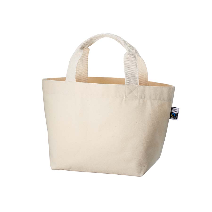 MARKLESS STYLE フェアトレード コットンキャンバストート S 内ポケット ナチュラル TF-0017-008 1枚（ご注文単位1枚）【直送品】
