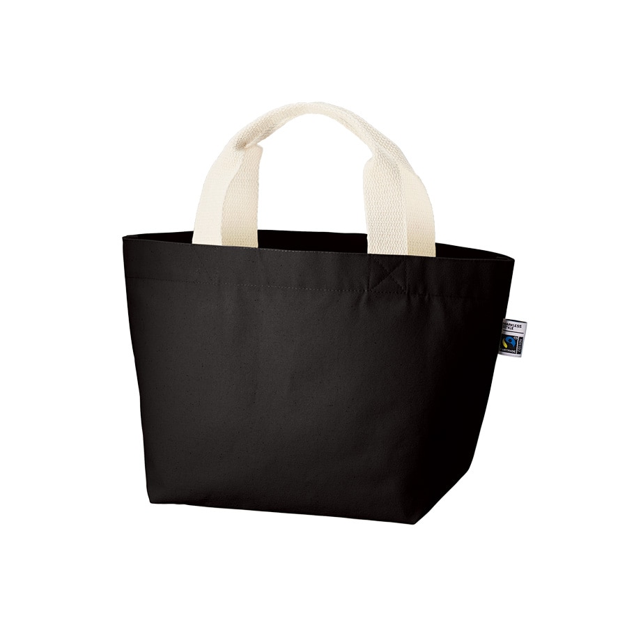 MARKLESS STYLE フェアトレード コットンキャンバストート S 内ポケット ナイトブラック TF-0017-009 1枚（ご注文単位1枚）【直送品】