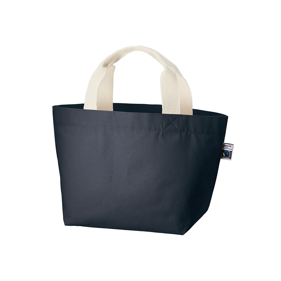 MARKLESS STYLE フェアトレード コットンキャンバストート S 内ポケット ネイビー TF-0017-006 1枚（ご注文単位1枚）【直送品】