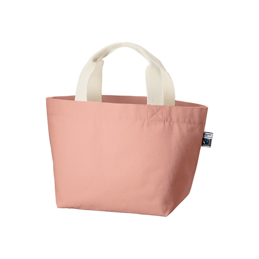 MARKLESS STYLE フェアトレード コットンキャンバストート S 内ポケット スモークピンク TF-0017-030 1枚（ご注文単位1枚）【直送品】