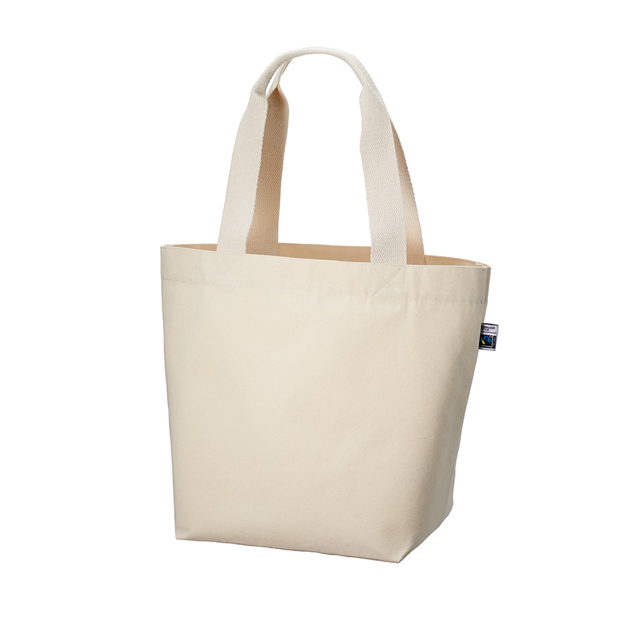MARKLESS STYLE フェアトレード コットンキャンバストート M ナチュラル TF-0004-008 1枚（ご注文単位1枚）【直送品】