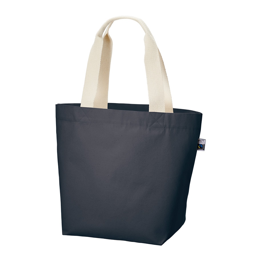 MARKLESS STYLE フェアトレード コットンキャンバストート M ネイビー TF-0004-006 1枚（ご注文単位1枚）【直送品】