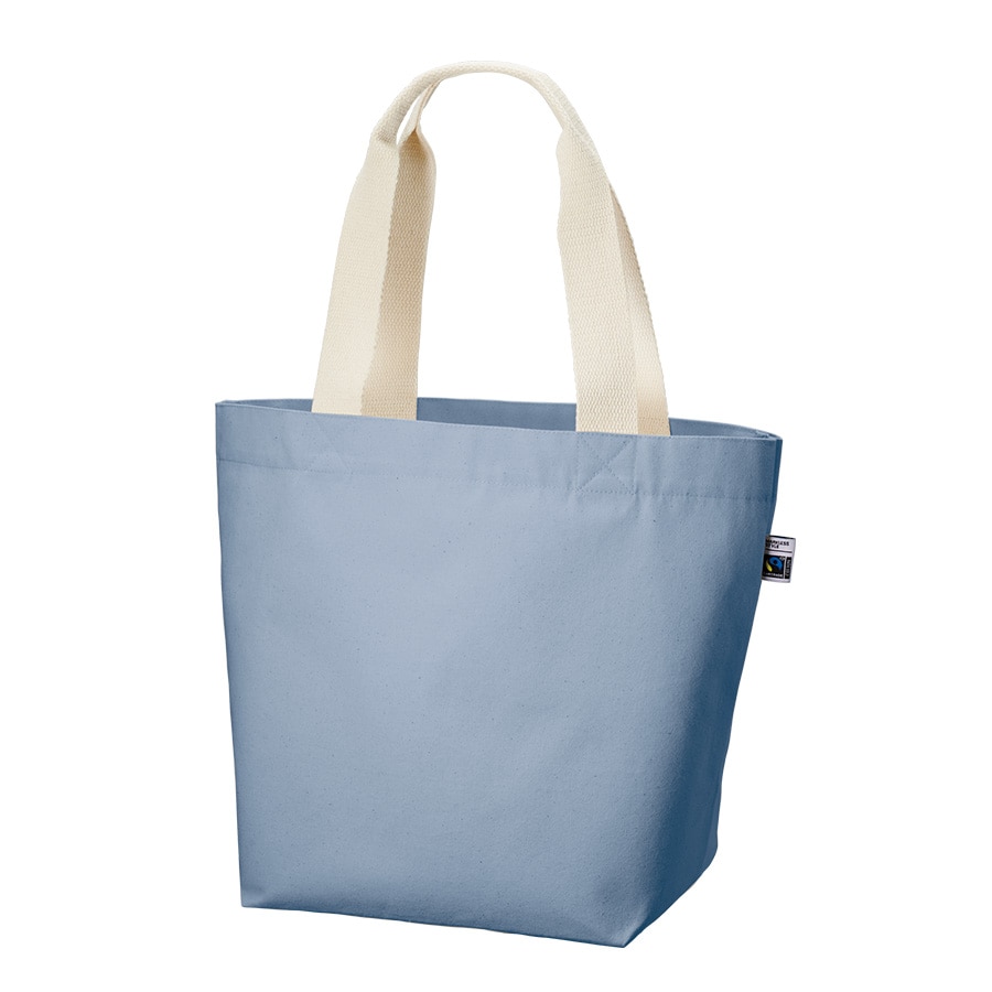 MARKLESS STYLE フェアトレード コットンキャンバストート M スモークブルー TF-0004-034 1枚（ご注文単位1枚）【直送品】