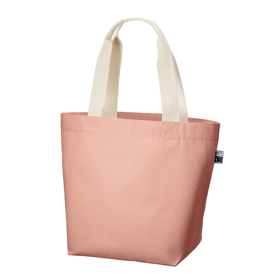 MARKLESS STYLE フェアトレード コットンキャンバストート M スモークピンク TF-0004-030 1枚（ご注文単位1枚）【直送品】