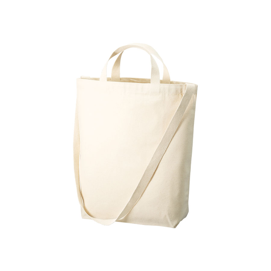 MARKLESS STYLE オーガニックコットン キャンバスWスタイルバッグ ナチュラル TR-1175-008 1枚（ご注文単位1枚）【直送品】
