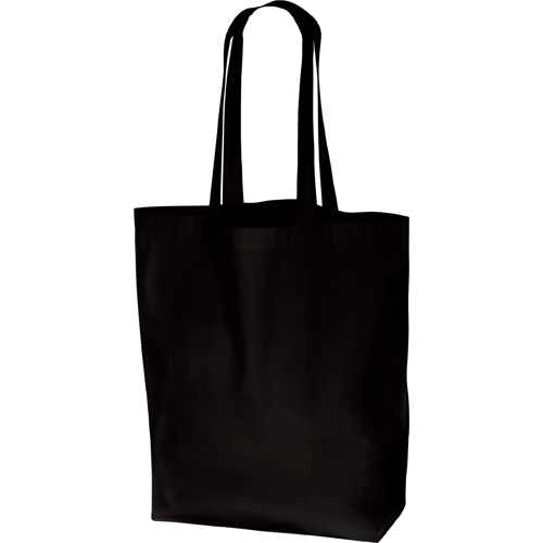 MARKLESS STYLE 厚手コットン マチ付トート L ブラック TR-0913-009 1枚（ご注文単位1枚）【直送品】