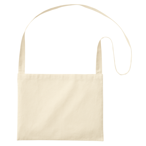 MARKLESS STYLE 厚手コットン サコッシュ ナチュラル TR-1079-008 1枚（ご注文単位1枚）【直送品】