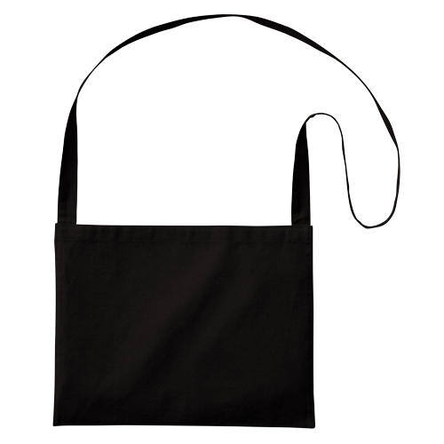 MARKLESS STYLE 厚手コットン サコッシュ ブラック TR-1079-009 1枚（ご注文単位1枚）【直送品】