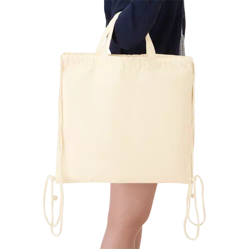 MARKLESS STYLE 厚手コットン ハンドル付リュック ナチュラル TR-0870-008 1枚(ご注文単位1枚)【直送品】