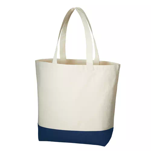 MARKLESS STYLE キャンバス カラーボトムトート L ミッドナイトブルー TR-0957-006 1枚(ご注文単位1枚)【直送品】