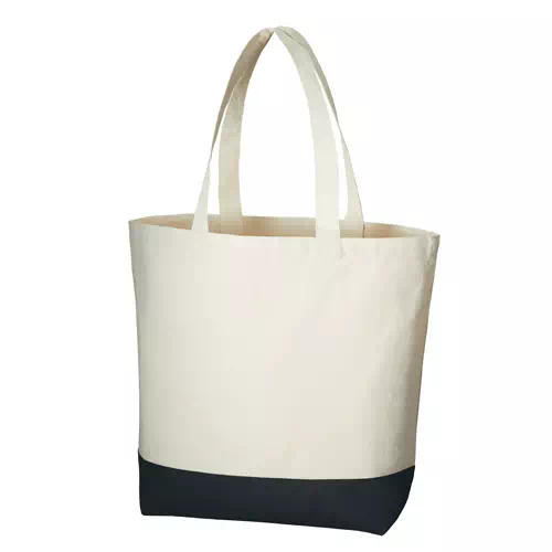 MARKLESS STYLE キャンバス カラーボトムトート L ナイトブラック TR-0957-009 1枚(ご注文単位1枚)【直送品】