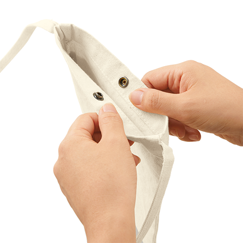 MARKLESS STYLE キャンバス フロントポケットサコッシュ ナチュラル TR-1082-008 1枚(ご注文単位1枚)【直送品】