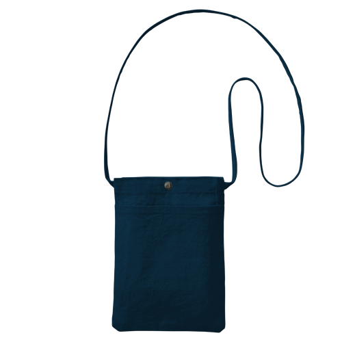 MARKLESS STYLE キャンバス フロントポケットサコッシュ ミッドナイトブルー TR-1082-006 1枚（ご注文単位1枚）【直送品】