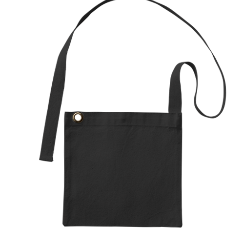 MARKLESS STYLE キャンバス スクエアサコッシュ ナイトブラック TR-1081-009 1枚(ご注文単位1枚)【直送品】